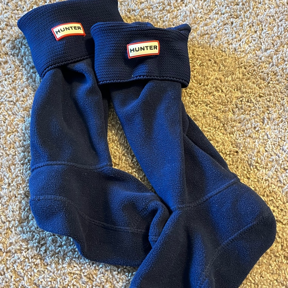 Navy hunter boot socks